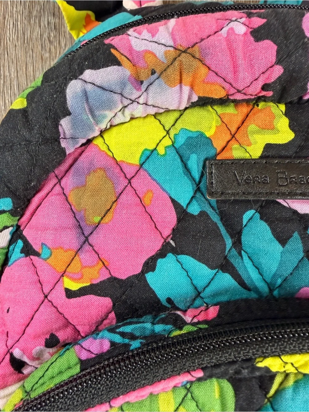 The Vera Bradley Essential Backpack in Retired Hilo Meadow Floral Quilted
